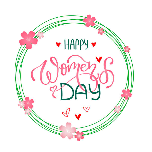 3 月 8 日国際女性の日。 - love flower single flower letter点のイ�ラスト素材／クリップアート素材／マンガ素材／アイコン素材