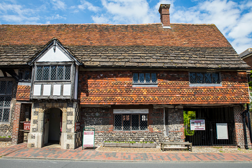The historic Anne of Cleves House in the town of Lewes in East Sussex, UK.