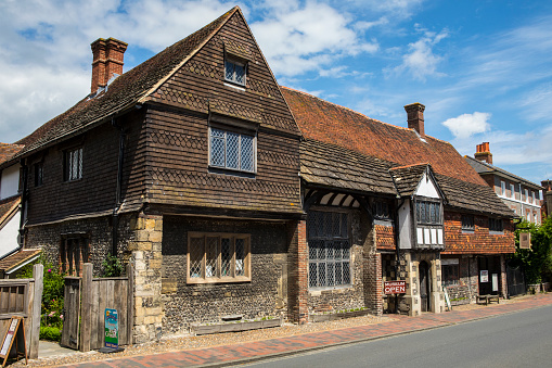 LEWES, UK - MAY 31ST 2017: The historic Anne of Cleves House in the town of Lewes in East Sussex, UK, on 31st May 2017.