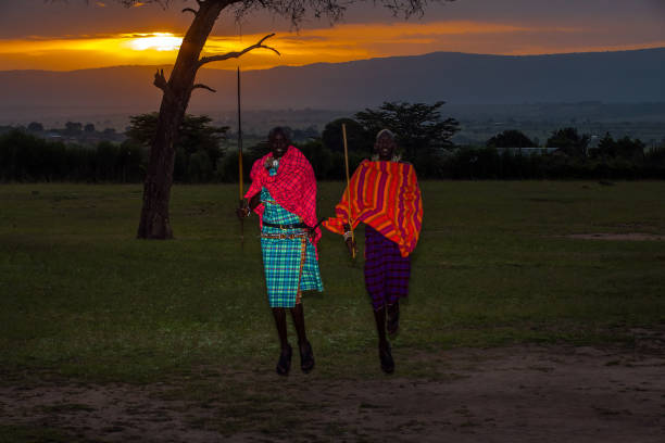 istock African Masai Warriors at Sunrise 921976320