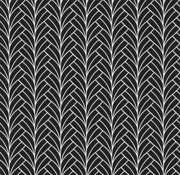 ilustrações, clipart, desenhos animados e ícones de vetor abstrato padrão sem emenda. fundo de estilo art déco. textura geométrica. - pattern art deco circle backgrounds