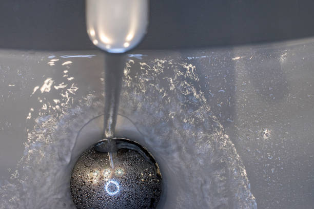 Water coming out of the basin tap