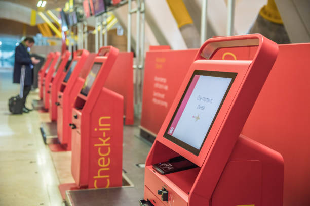 istock red self machines check-in service at the airport kiosk 922011292