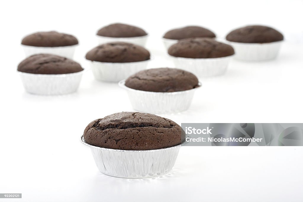 Fornada de Cupcakes de Chocolate caseiro - Foto de stock de Alimentação Não-saudável royalty-free