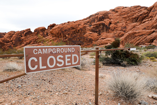 Arch Rock campground in the Nevada