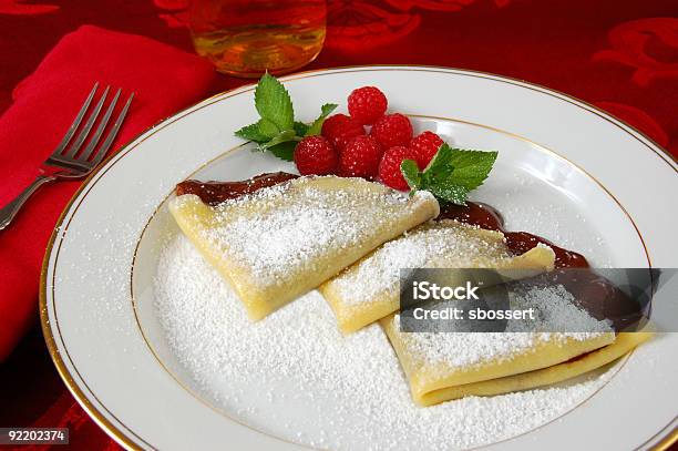 Crepes With Chocolate Stock Photo - Download Image Now - Berry Fruit, Bottle, Chocolate