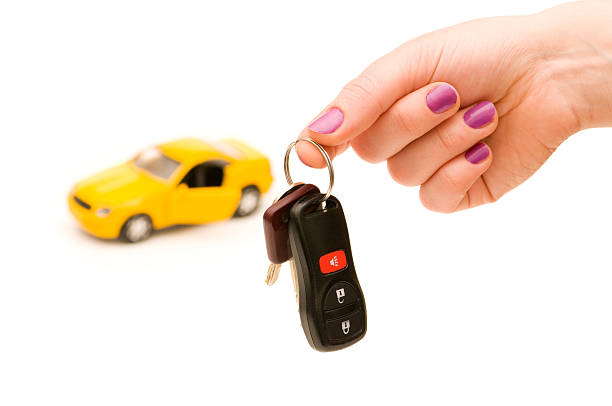 istock keys and car at background isolated on white 92203302