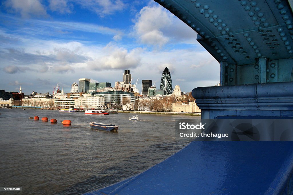 Blick vom Tower Bridge - Lizenzfrei Aussicht genießen Stock-Foto