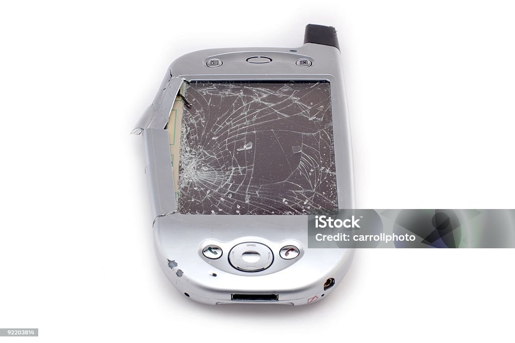 Pulvériser Pocket PC - Photo de Accident bénin libre de droits