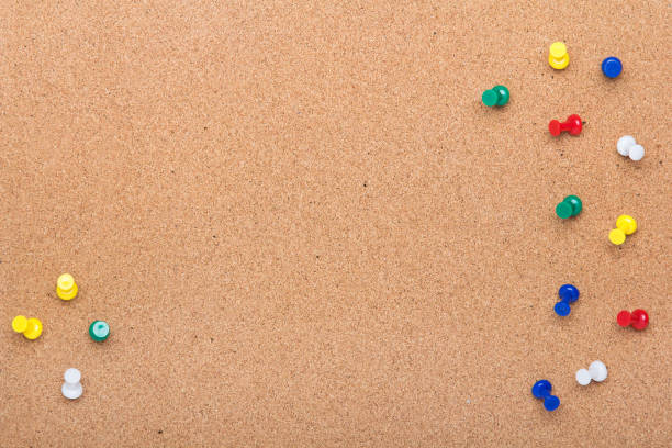 Pin board texture for background and colorful pins frame