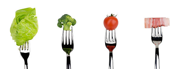 istock Fresh raw vegetables and meat food over white background. 92203991