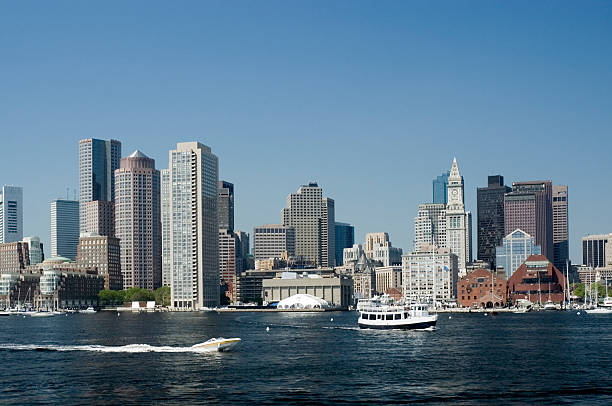 porto de boston - boston skyline harbor city imagens e fotografias de stock