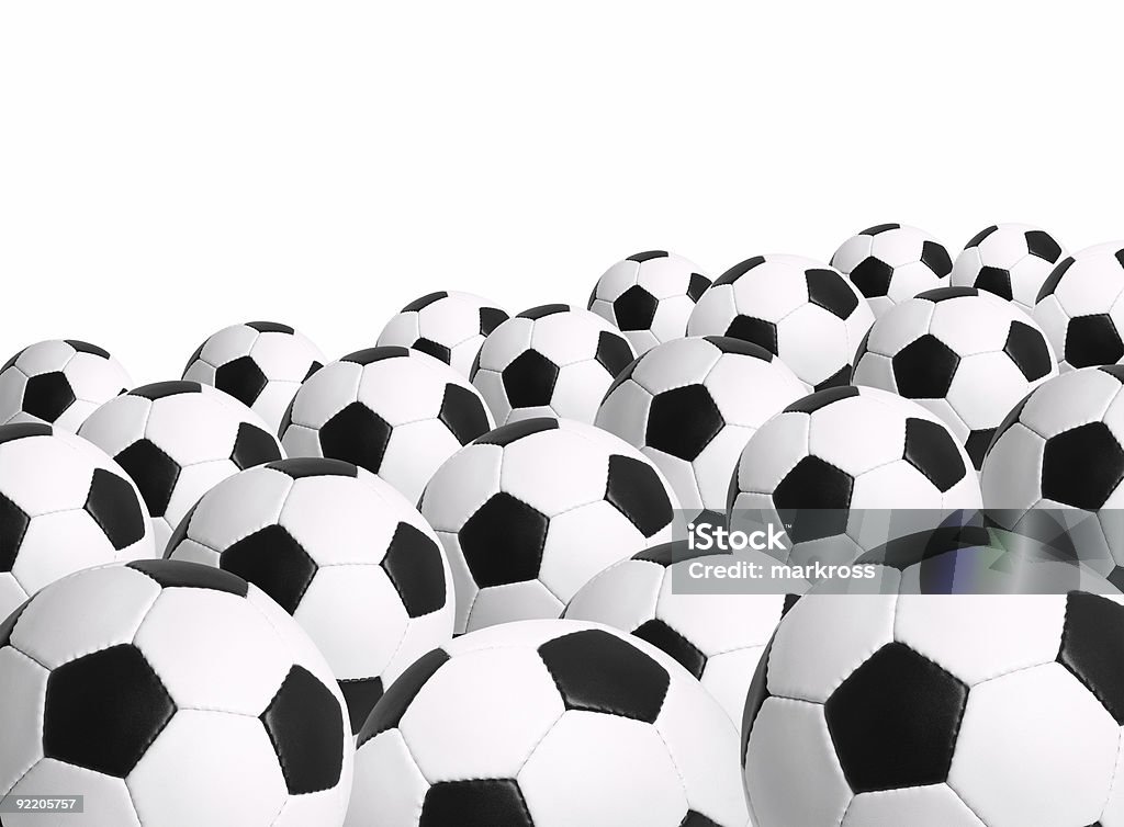 Ballon de football isolé sur fond blanc - Photo de Activité de loisirs libre de droits