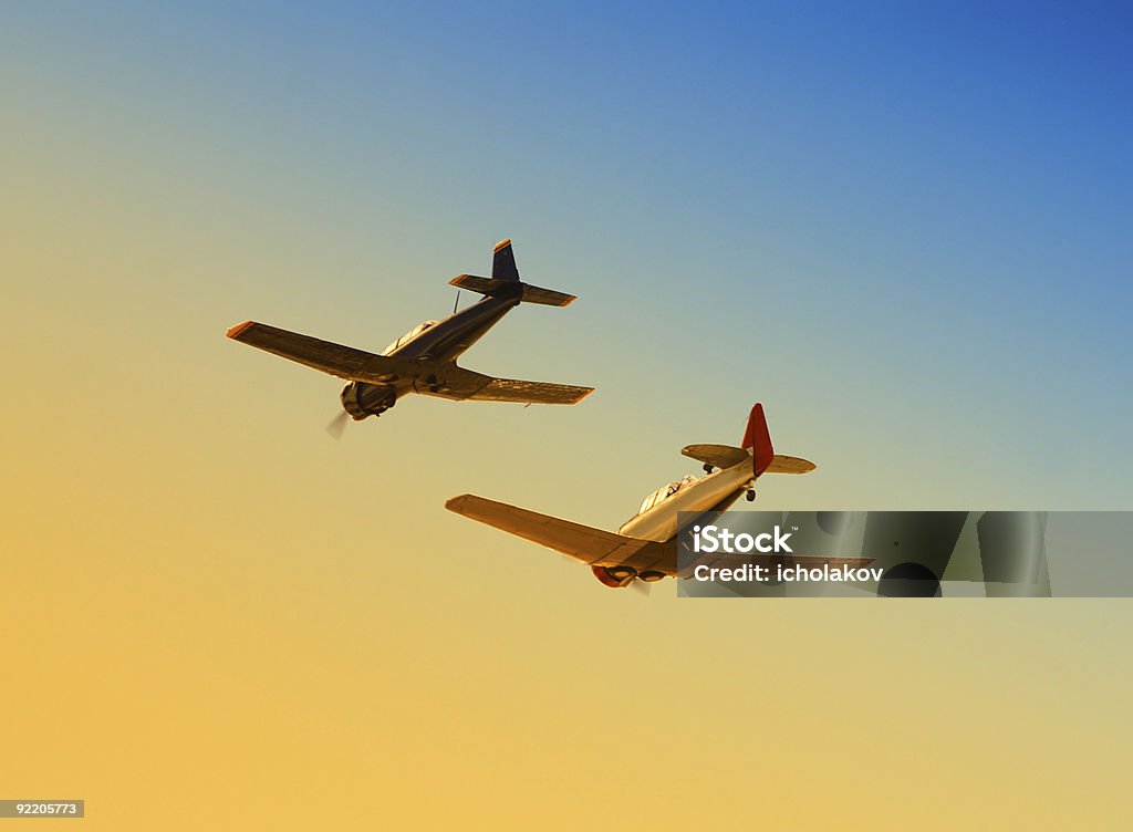 프로펠러 비행기 - 로열티 프리 두 물체 스톡 사진