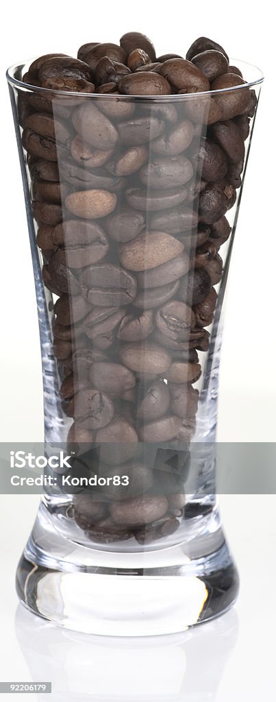 Schnapsglas und Kaffee, Gegenlicht - Lizenzfrei Arabica-Kaffee - Getränk Stock-Foto