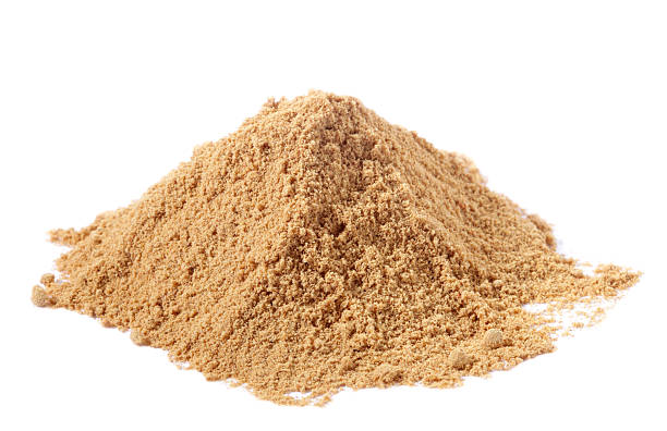istock spices - pile of Light Garam Masala over white 92206246