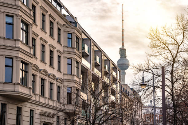 istock Berlin tv-tower behind modern apartment houses 922067246