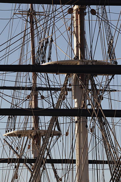 Windjammer Masts and Rigging #3 stock photo
