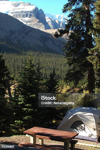 Camping In The Canadian Rockies Stock Photo - Download Image Now - Alberta, Banff National Park, Camping