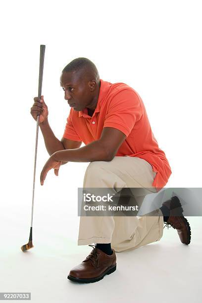 Hombre Afroamericano Con Club De Golf Foto de stock y más banco de imágenes de Adulto - Adulto, Adulto joven, Africano-americano