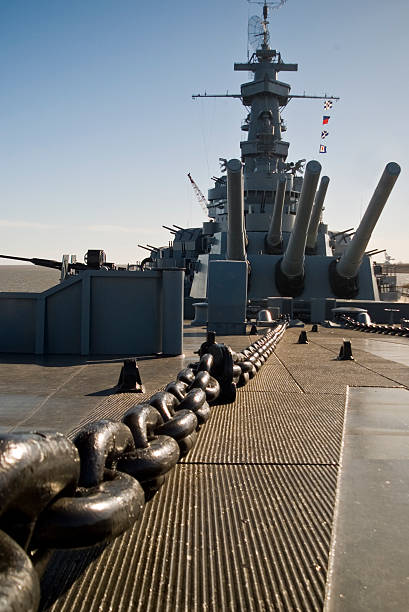 istock World War II Era US Navy Battleship 92207256