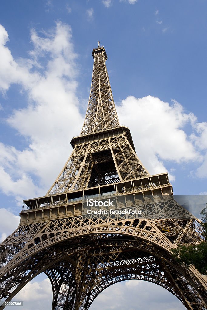 A Torre Eiffel - Foto de stock de Arquitetura royalty-free