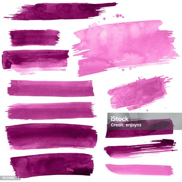 Paint Strokes Stock Photo - Download Image Now - Paintbrush, Brushing, Watercolor Painting