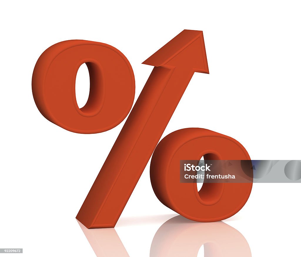 Percent growth  Acute Angle Stock Photo