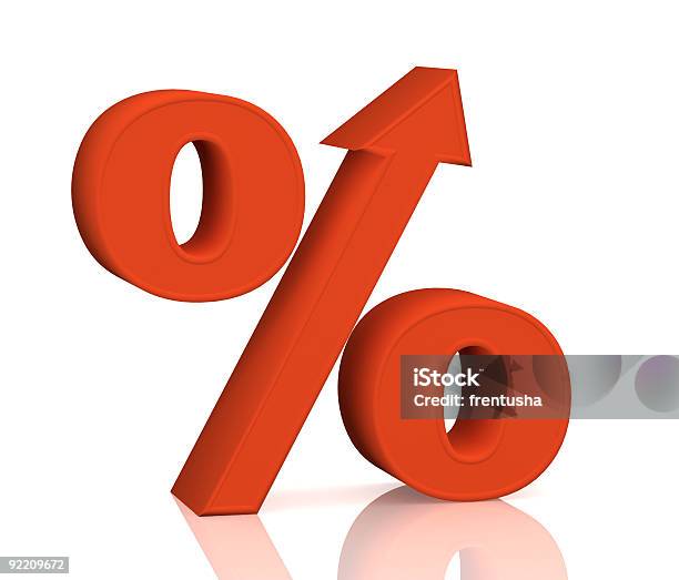 Percent Growth Stock Photo - Download Image Now - Acute Angle, Arrow Symbol, Banking