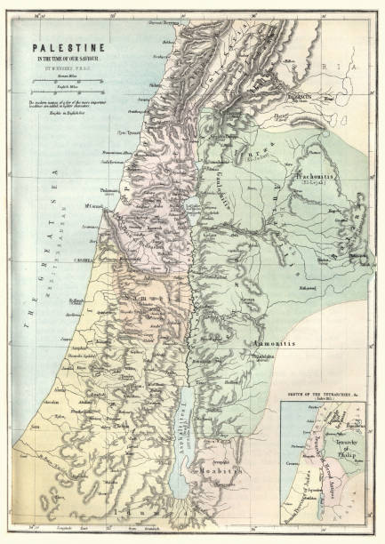 istock Map of Palestine in the time of Jesus Christ 922099496