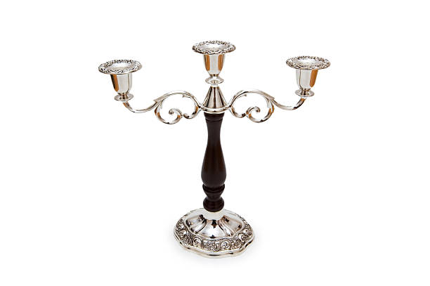 istock Candle holder isolated on the white background 92210015