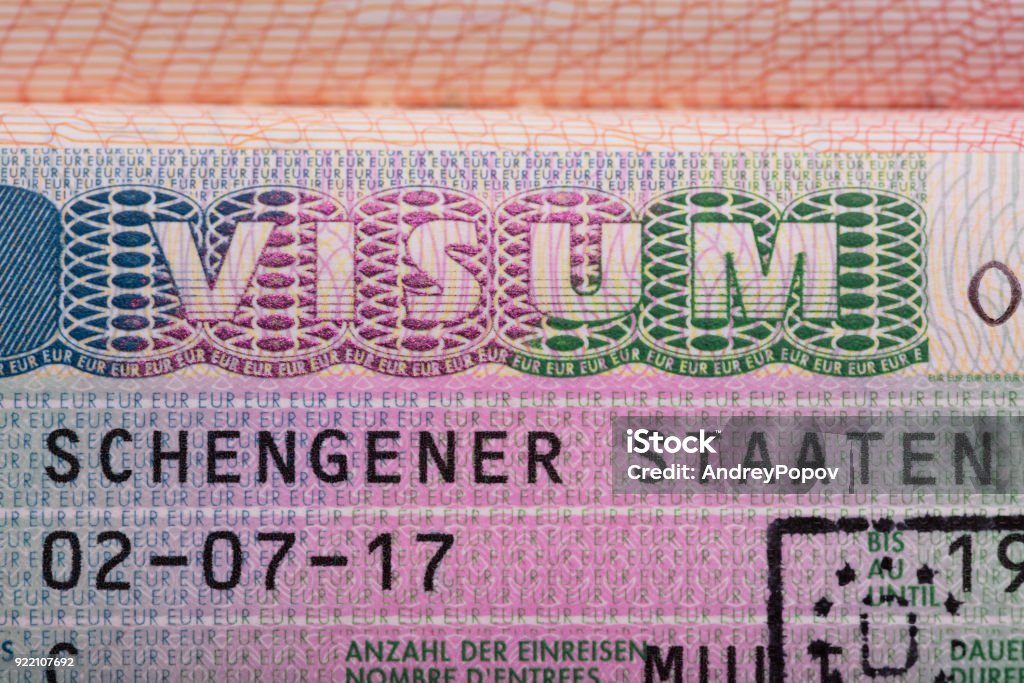 Visum Text On Passport Stock Photo - Download Image Now - Arrival ...