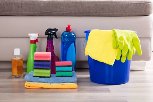 istock Cleaning Equipments On Hardwood Floor 922107698