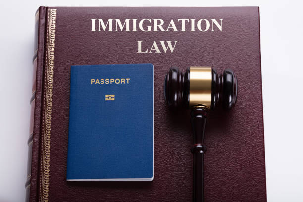 istock Close-up Of Gavel And Passport 922107720