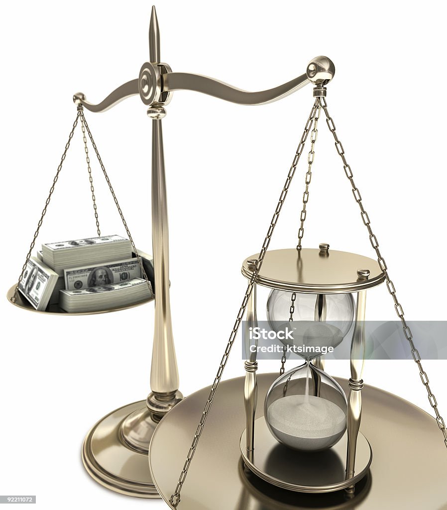 Time is Money  Balance Stock Photo