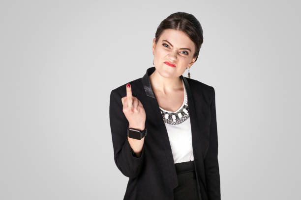 istock Businesswoman showing sign 922112932