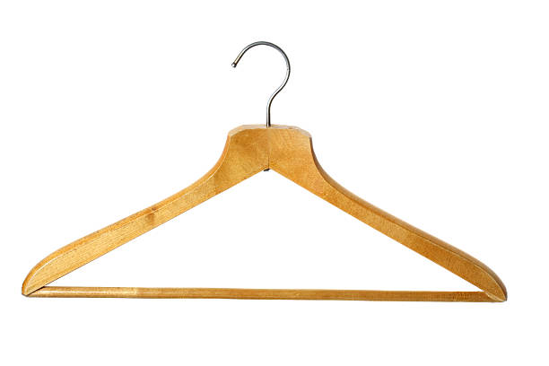 istock Wooden coat hanger 92211465