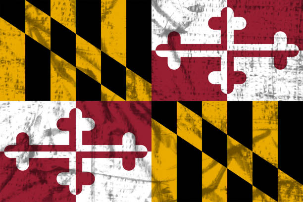 Maryland flag US state flag maryland us state photos stock pictures, royalty-free photos & images