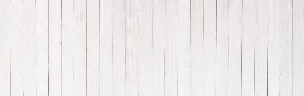 istock Wood table painted white, wooden texture of a panoramic view 922120280