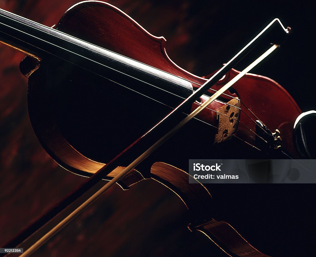 Violino e arco. - Royalty-free Antiguidade Foto de stock