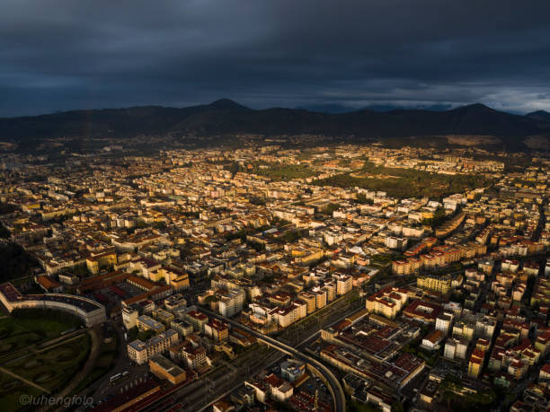 istock Caserta cityscape from Aerial view 922127066
