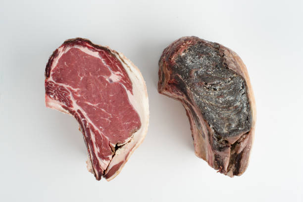 Prime beef rib roast in aging process
