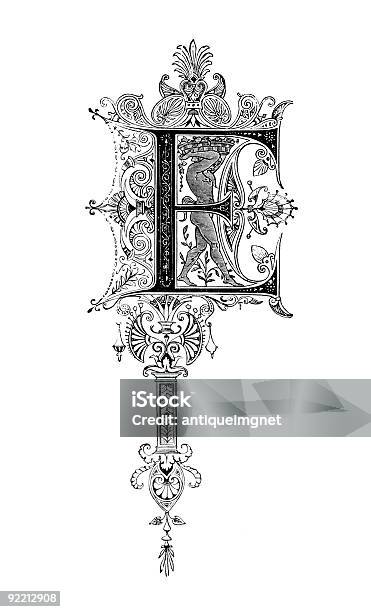 로마네스크 데고야도 디자인식 나타내는 알파벳 E 0명에 대한 스톡 벡터 아트 및 기타 이미지 - 0명, 고대 그리스 양식, 드로잉