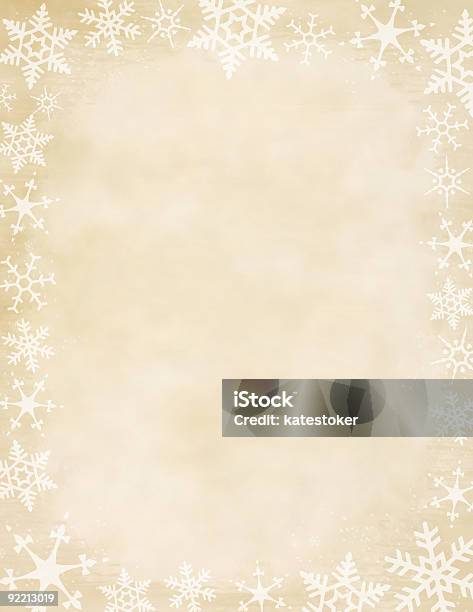 Christmas Grunge Snowflake Backgrounds Stock Photo - Download Image Now - Backgrounds, Border - Frame, Christmas