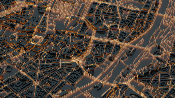 istock Techno mega city; urban and futuristic technology concepts, original 3d rendering 922130344