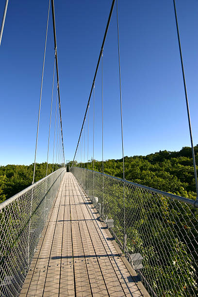 istock Suspension bridge above canyon 92213814