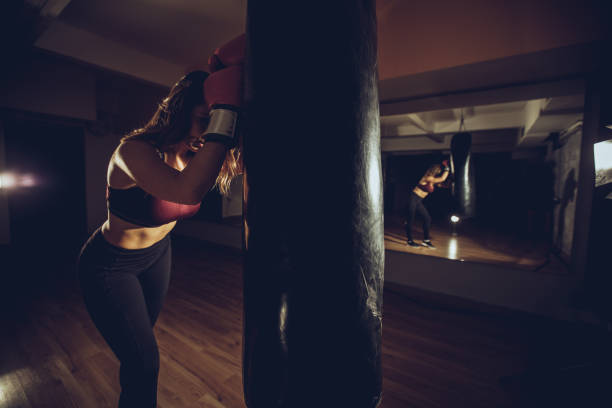 istock Girl tired of boxing 922141802