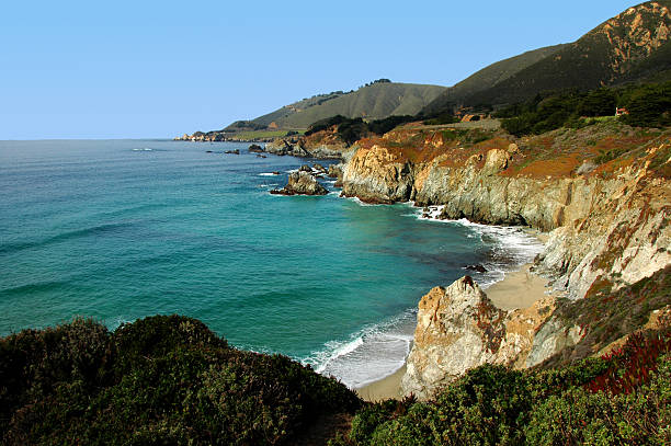 istock Waves lapping the beach of Monterey Bay coastline 92217064