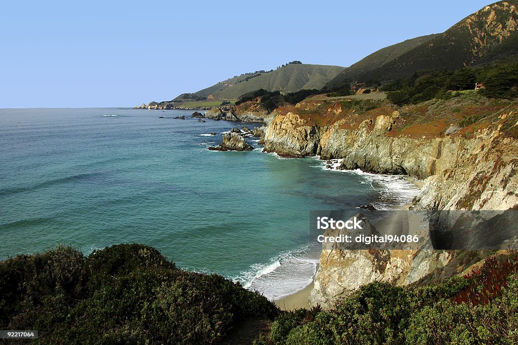 Costa da Baía de Monterey - Foto de stock de Cidade de Monterey - Califórnia royalty-free