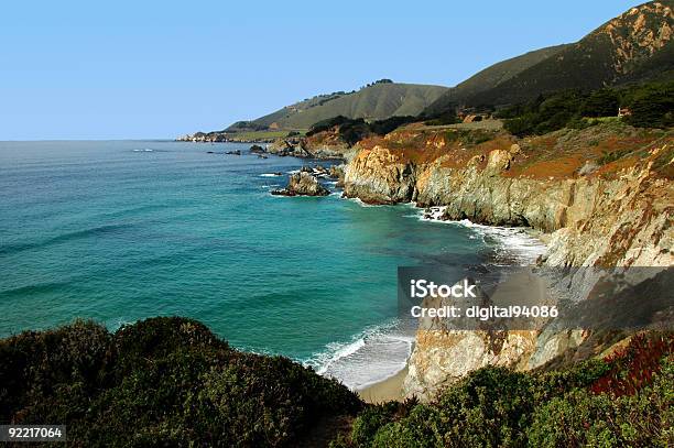 Foto de Costa Da Baía De Monterey e mais fotos de stock de Cidade de Monterey - Califórnia - Cidade de Monterey - Califórnia, Praia, Arbusto